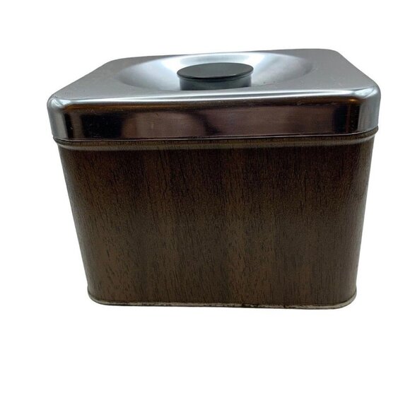 Vintage Kenmore Brown Stacking Kitchen Canister Set Of 2 - Coffee And Tea MCM‌‌‌ - Picture 3 of 15